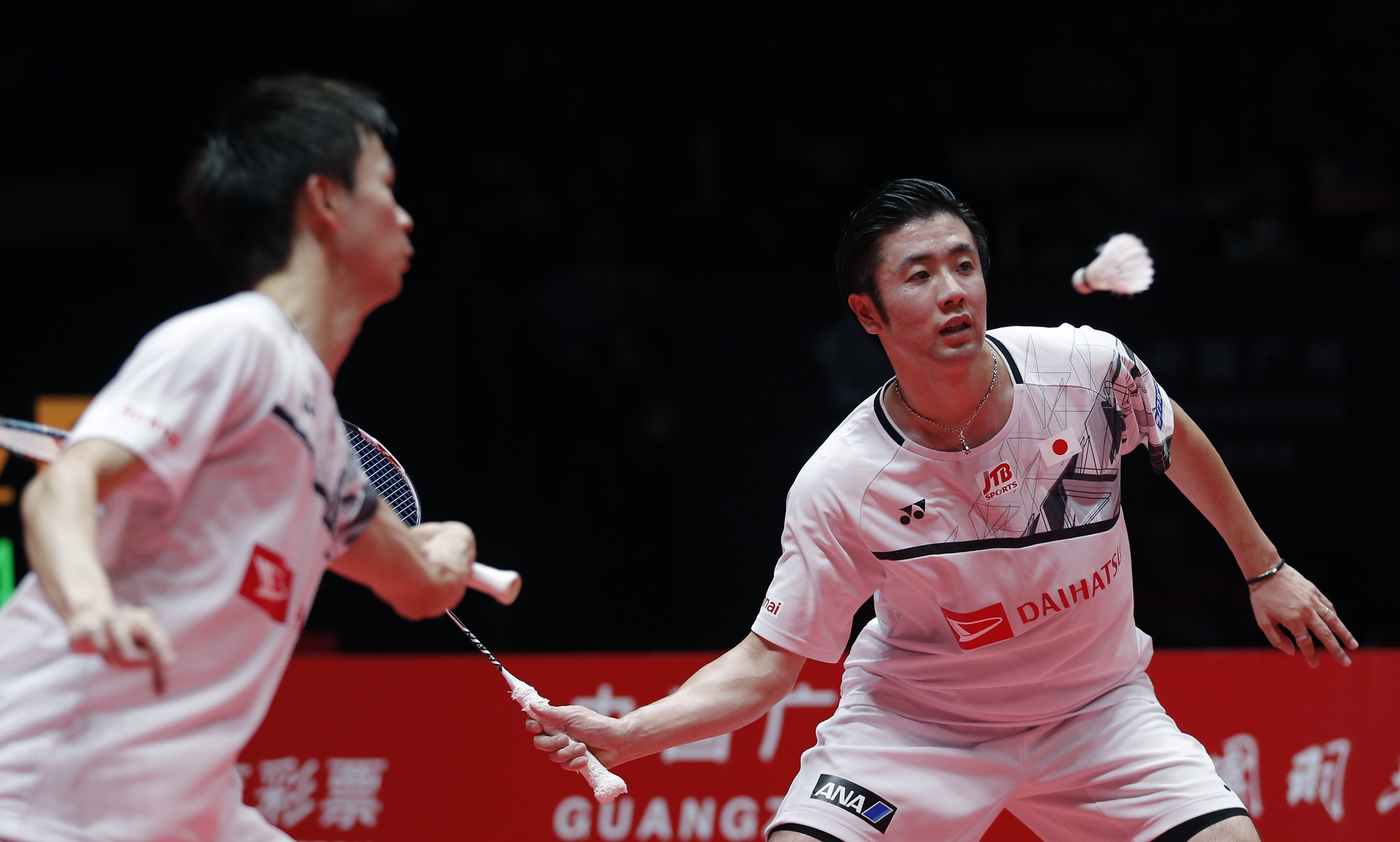 羽毛球——世界巡回赛总决赛:印度尼西亚选手阿山/塞蒂亚万男双夺冠