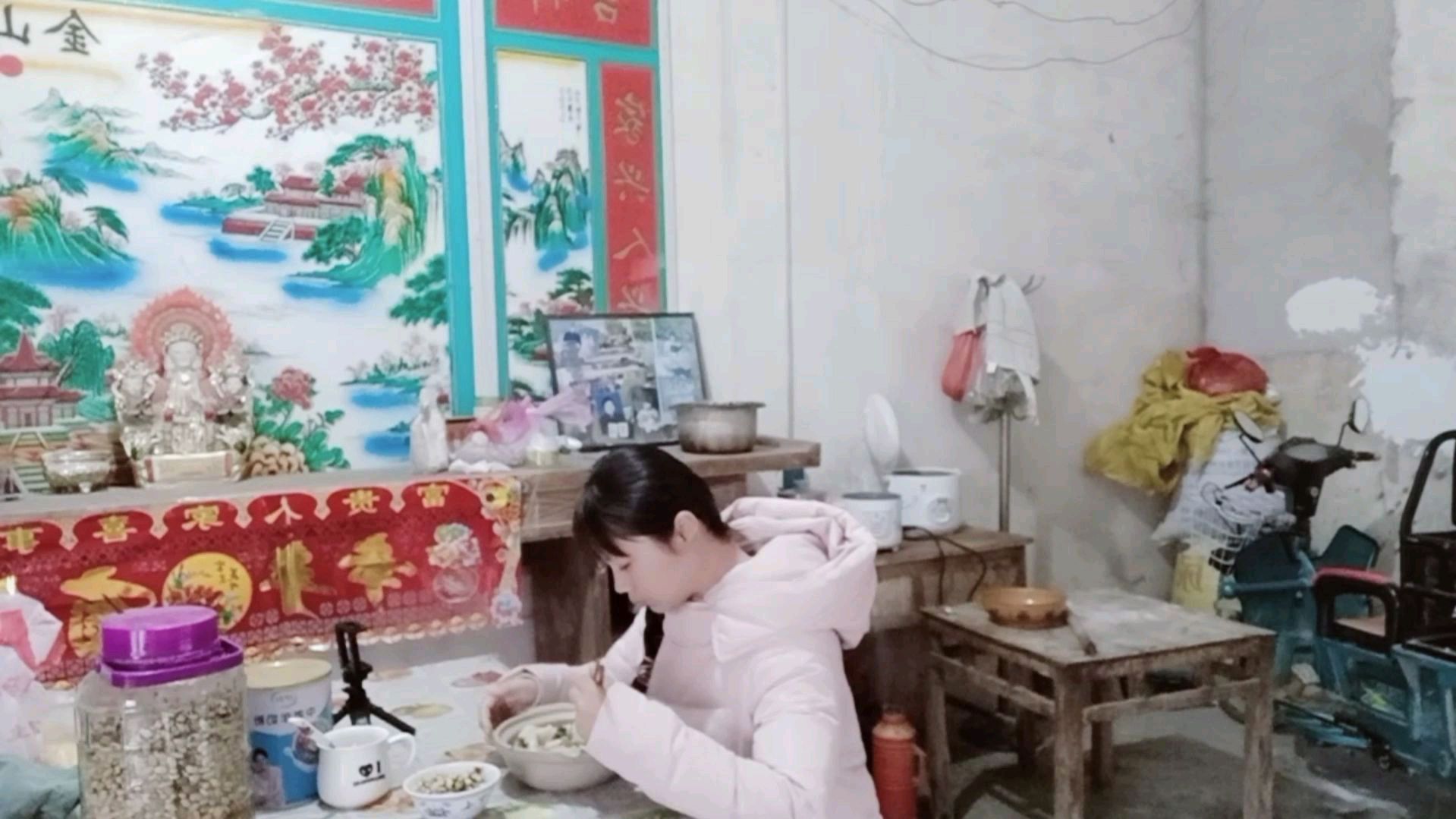 我做的黄豆花生酱,可以吃了