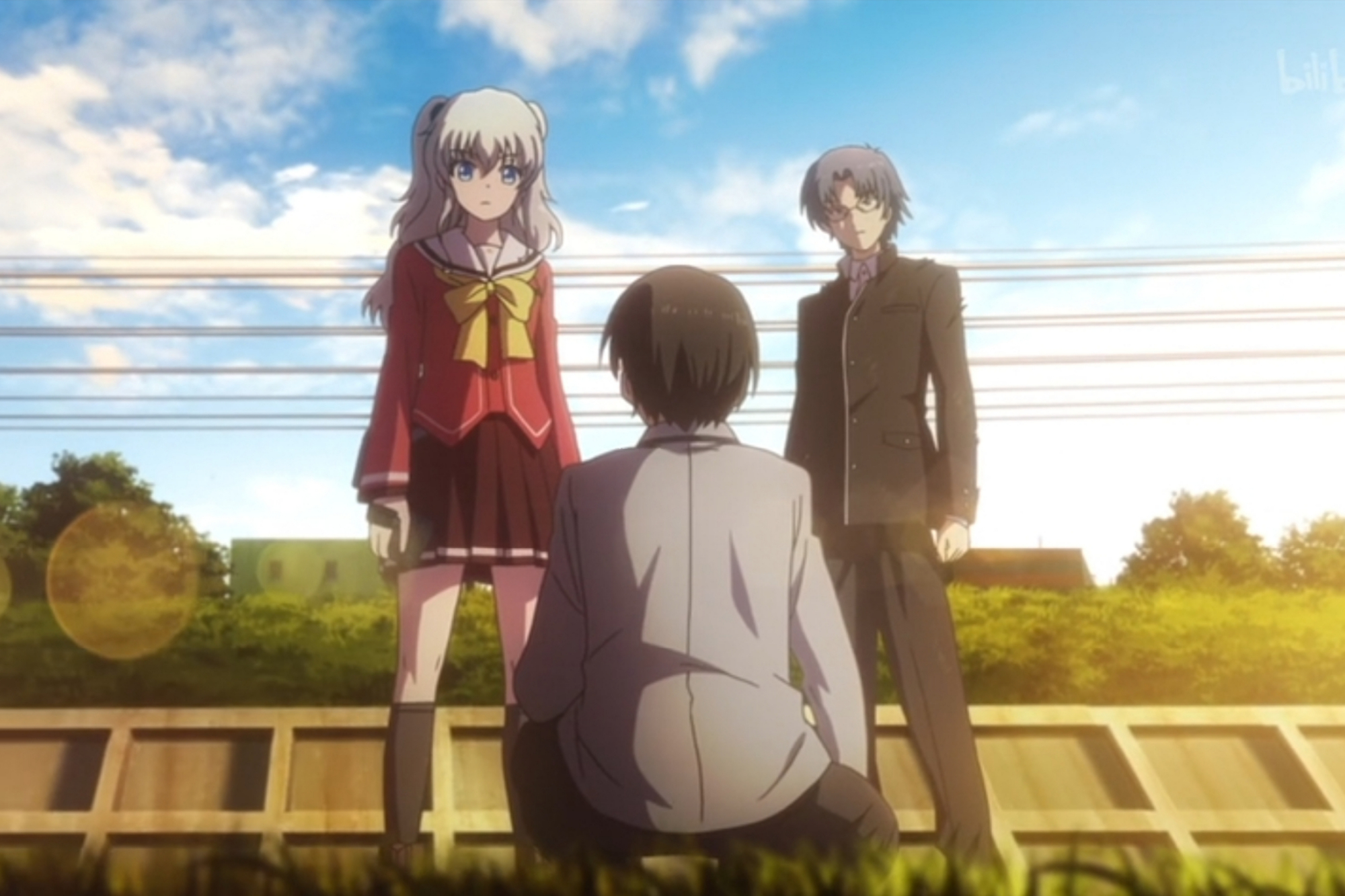 charlotte:守护最棒的"友利",蓝色眼瞳和短裙,她坚强又温柔