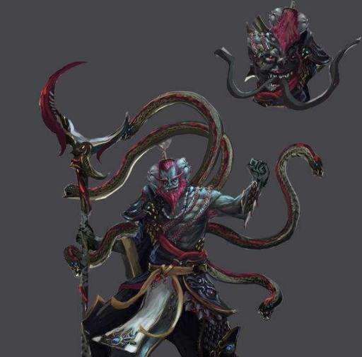 日本神话,9头蛇住神穴,人们每年冬天把"处女"送到洞口献祭