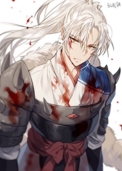 韩国画师笔下的犬夜叉同人,犬杀cp太虐心,邪见居然这么帅?