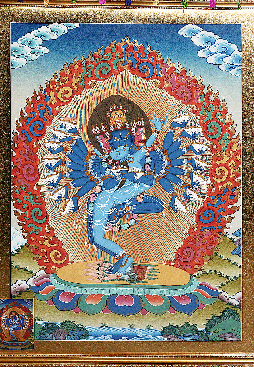 藏传佛教中的五大金刚包括大威德金刚,时轮金刚,密集金刚,欢喜金刚和