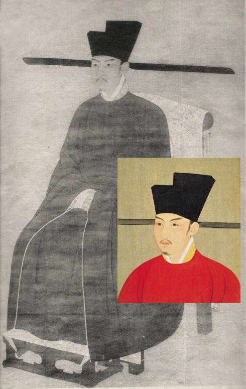 宋哲宗画像,他被称为是宋代最帅的皇帝.