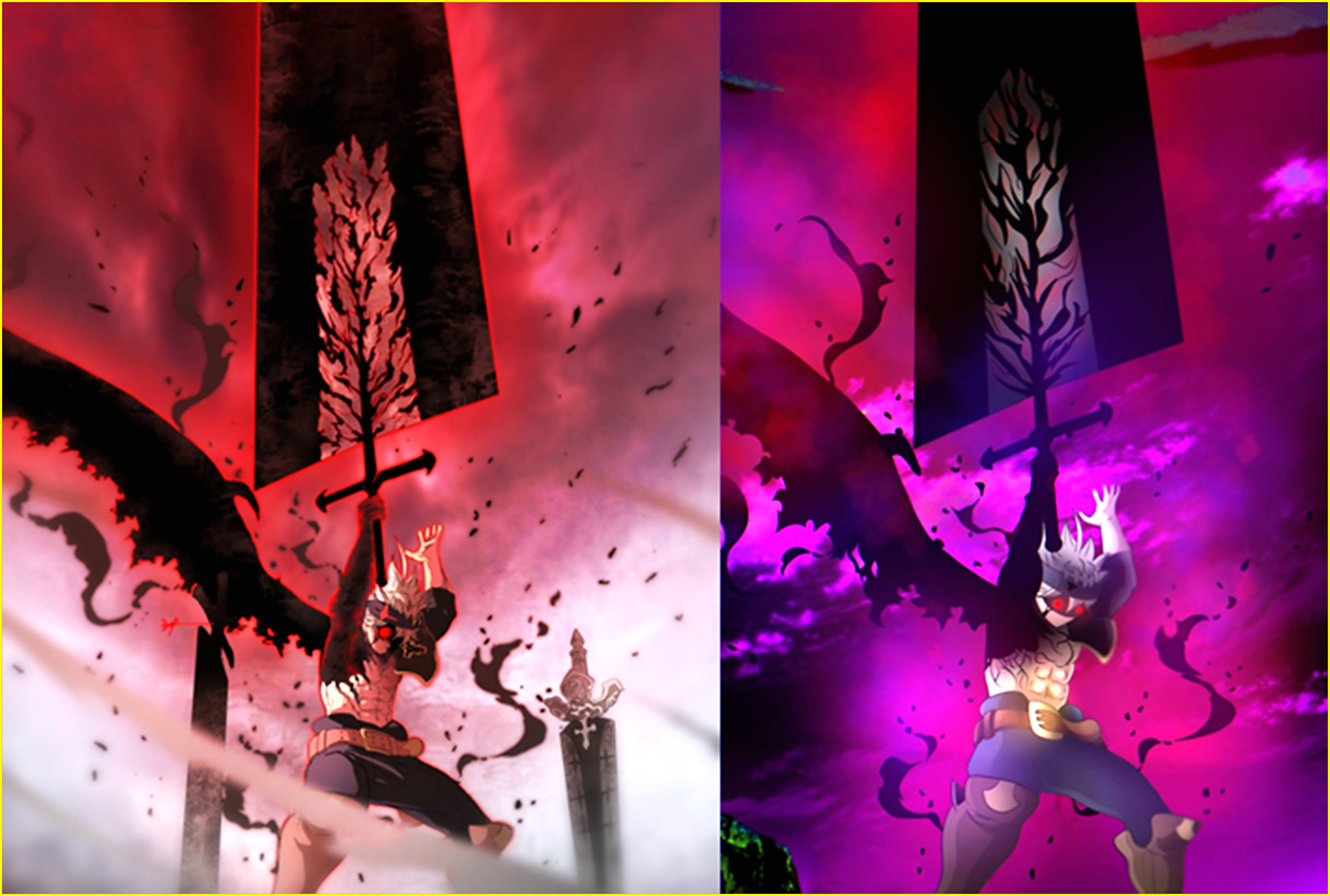 黑色四叶草:阿斯塔觉醒恶魔之力,3把佩剑,随意切换战斗形态