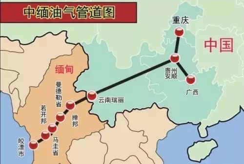 中缅1200公里运河地图图片