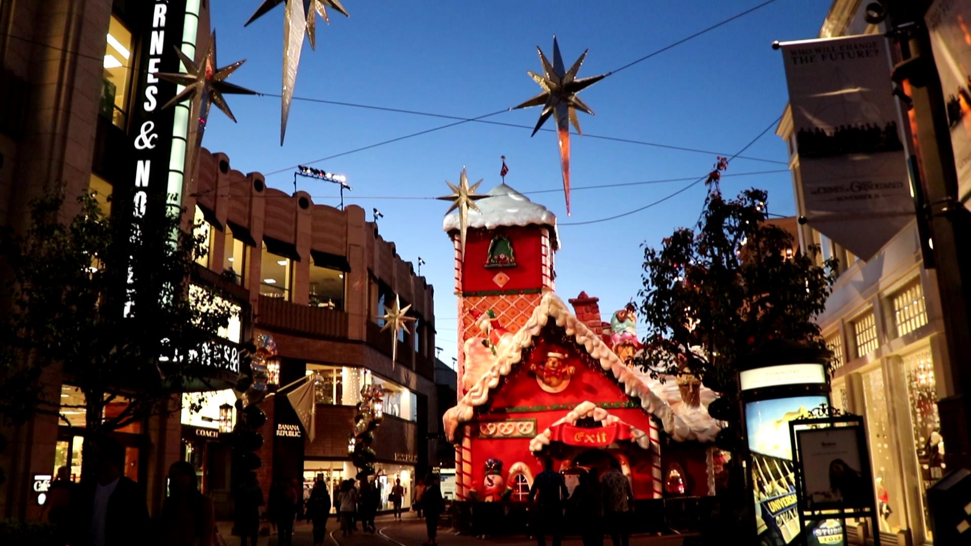 – 洛杉矶市中心the grove 葛洛夫购物中心