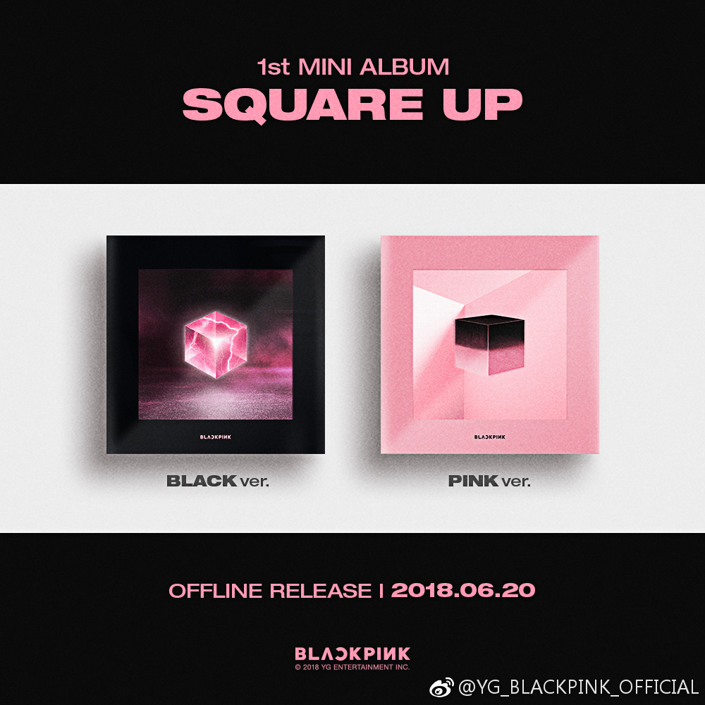 blackpink迷你1辑《square up》专辑配置公开  今天下午4点开启预售