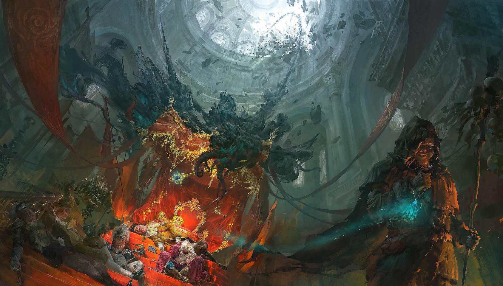 一组高质量场景插画作品欣赏!大部分都是充满科幻色彩的精品大作