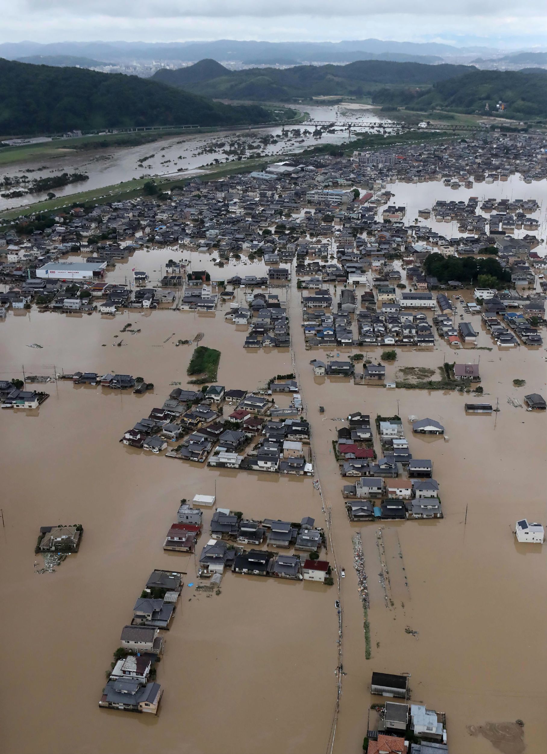 日本暴雨熊县图片