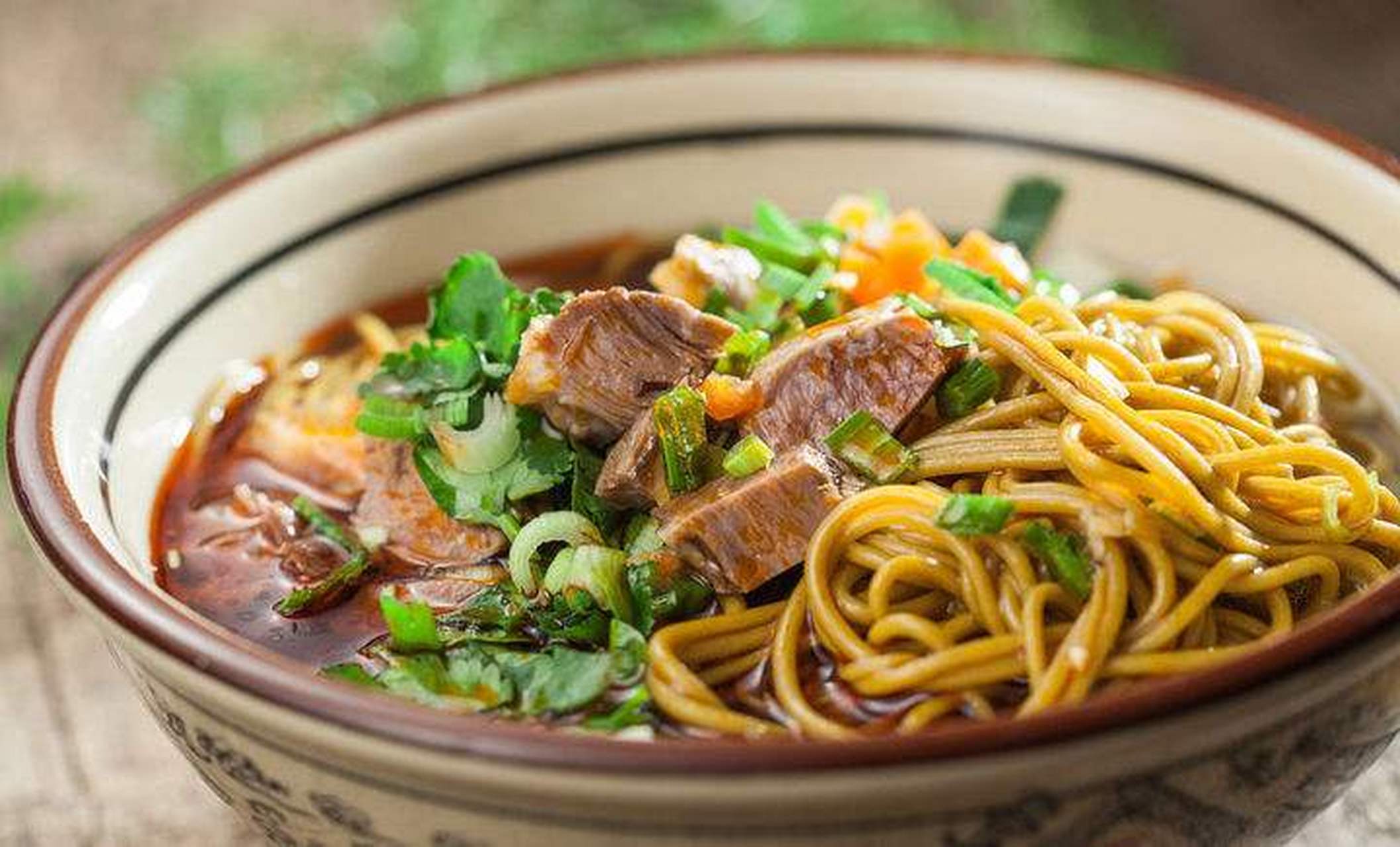 立冬创意美食#庆阳饸饹面,又叫床子面,俗称喝汤.