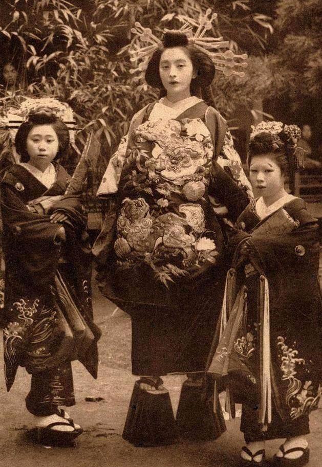 古代日本花魁图片