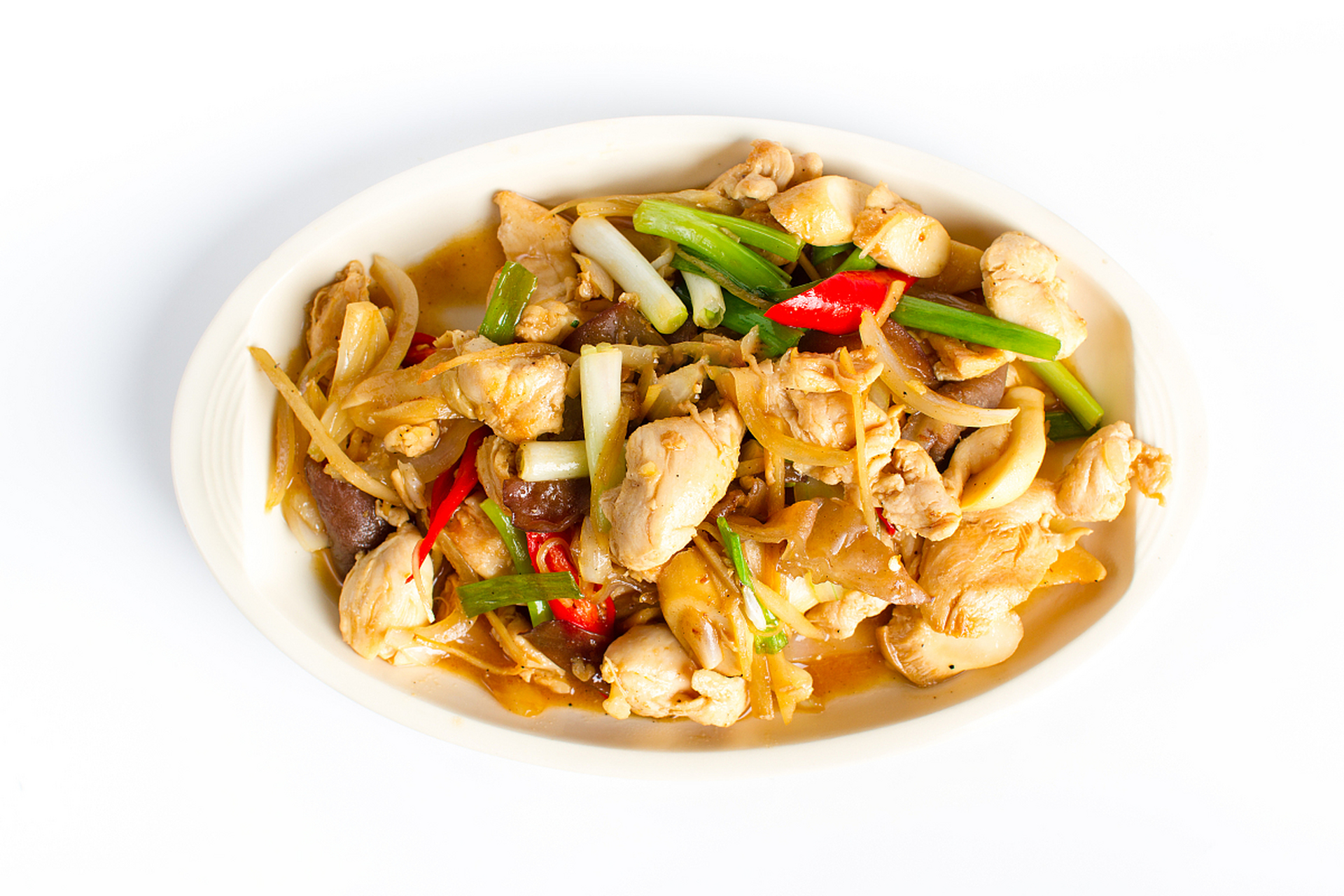 首先,需要准备食材有:250克左右的鱿鱼干,半个洋