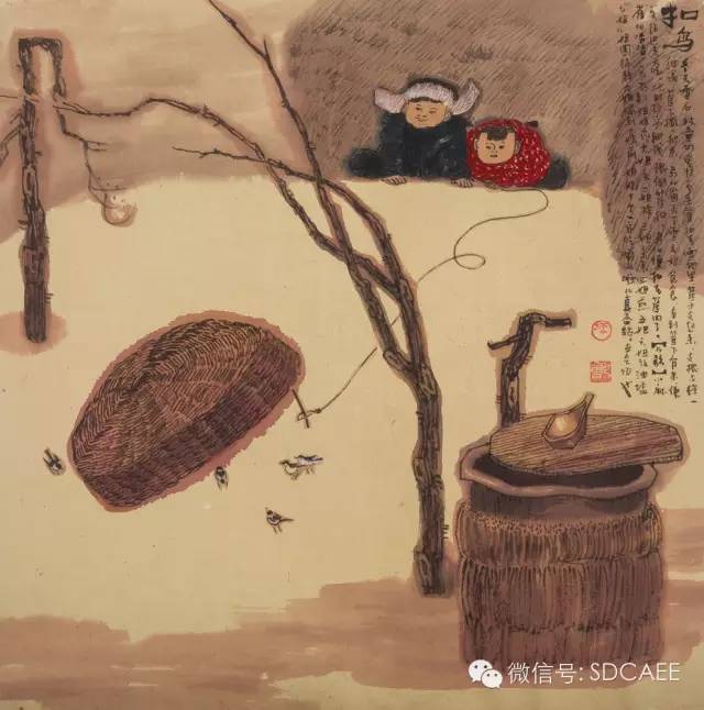 闰土抓鸟图片