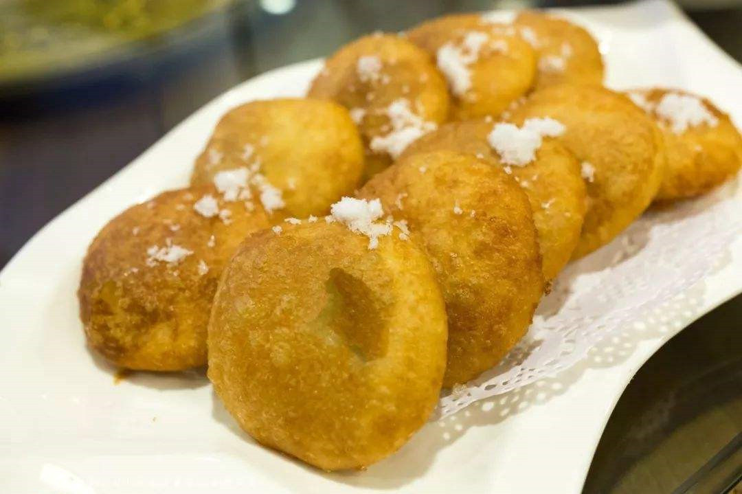 层次分明的晋城油糕!软嫩可口的车盘油糕!