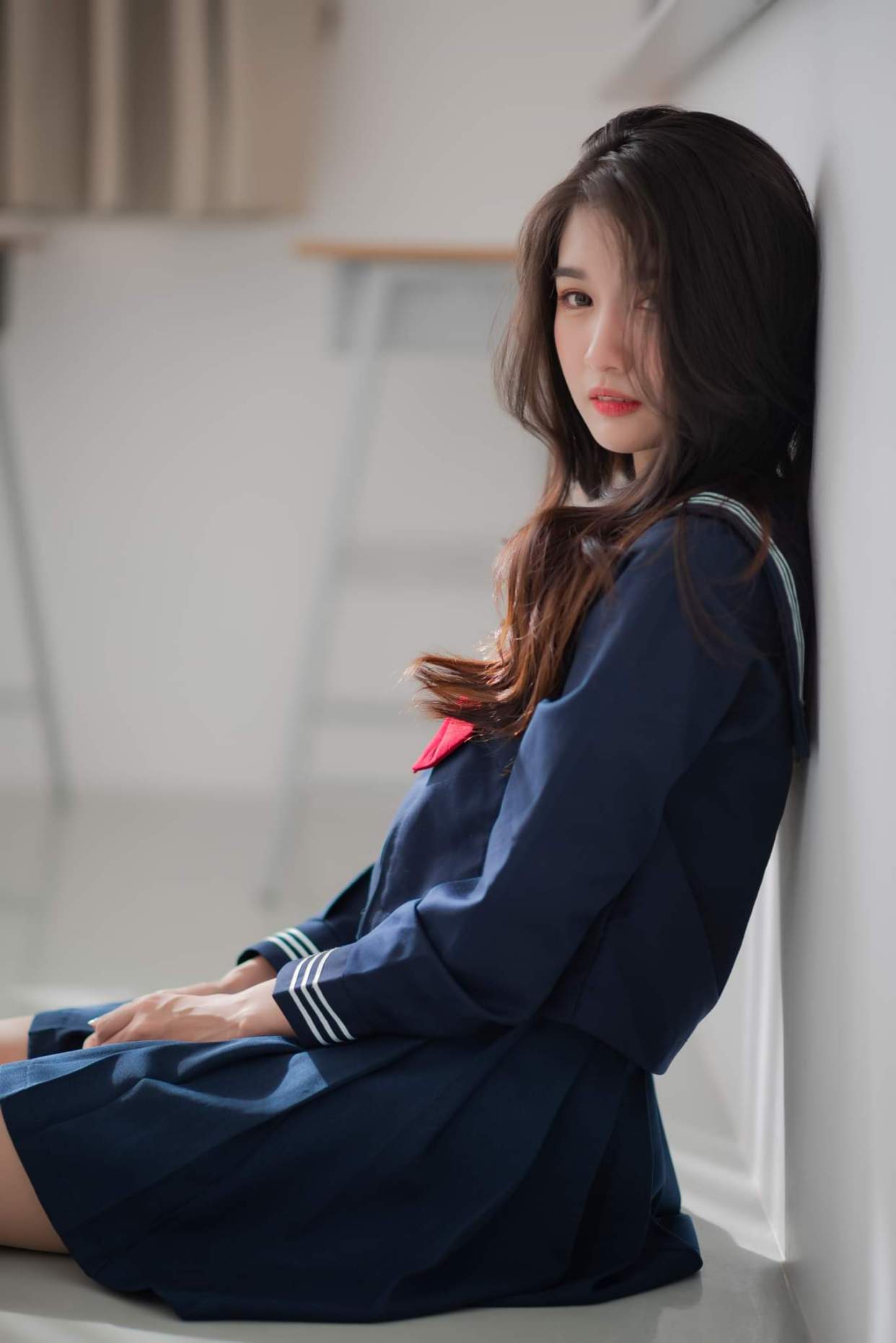 高中美女校花,搞怪随拍,过来看下做你同桌行不行?