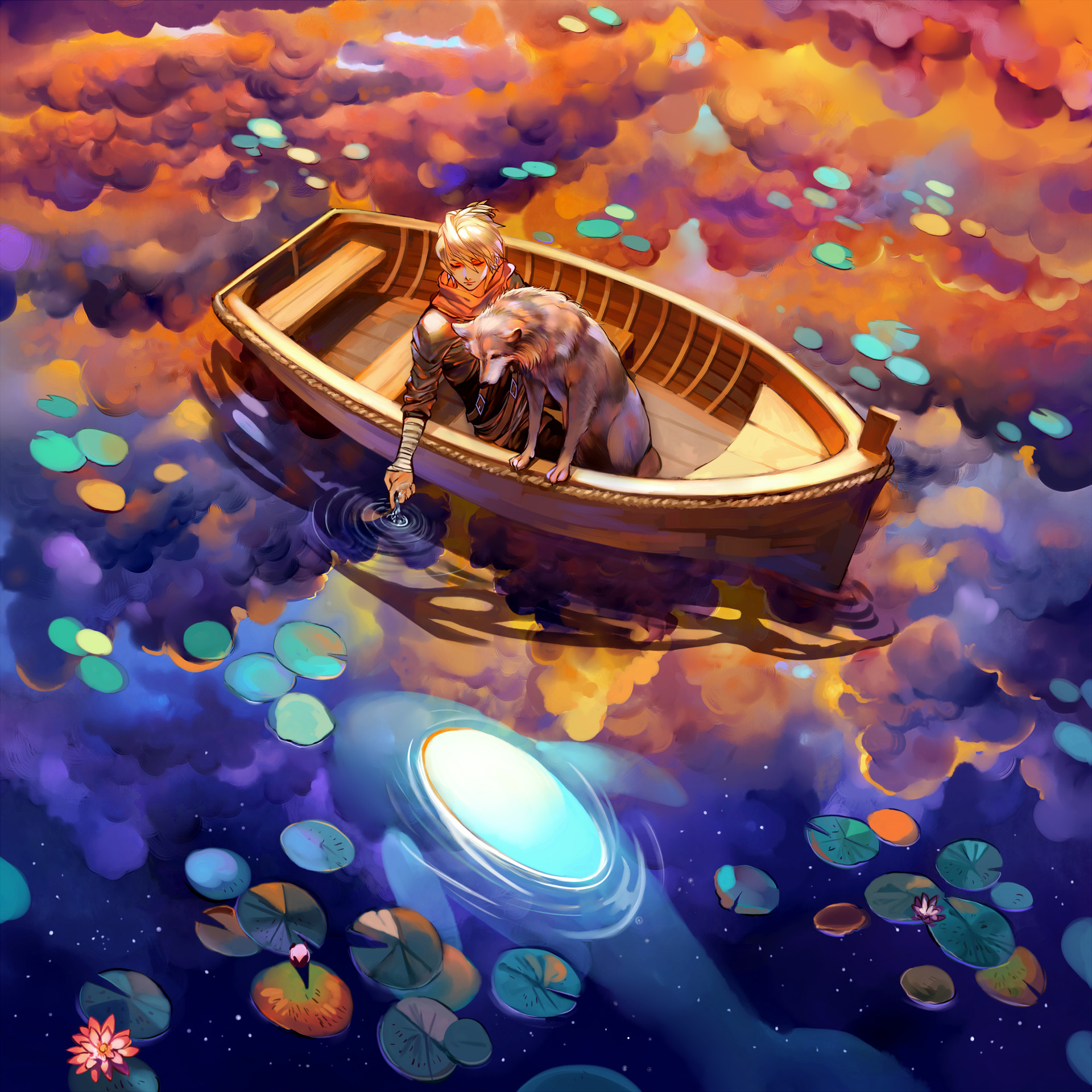 美籍华人画师一组相当唯美的插画作品!多种画风都可以驾驭自如!