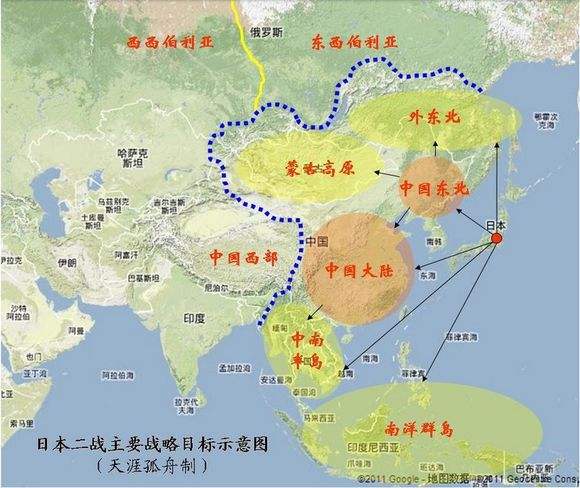 日本为什么敢发动侵华战争?看完日本绘制的中国地图,你就懂了