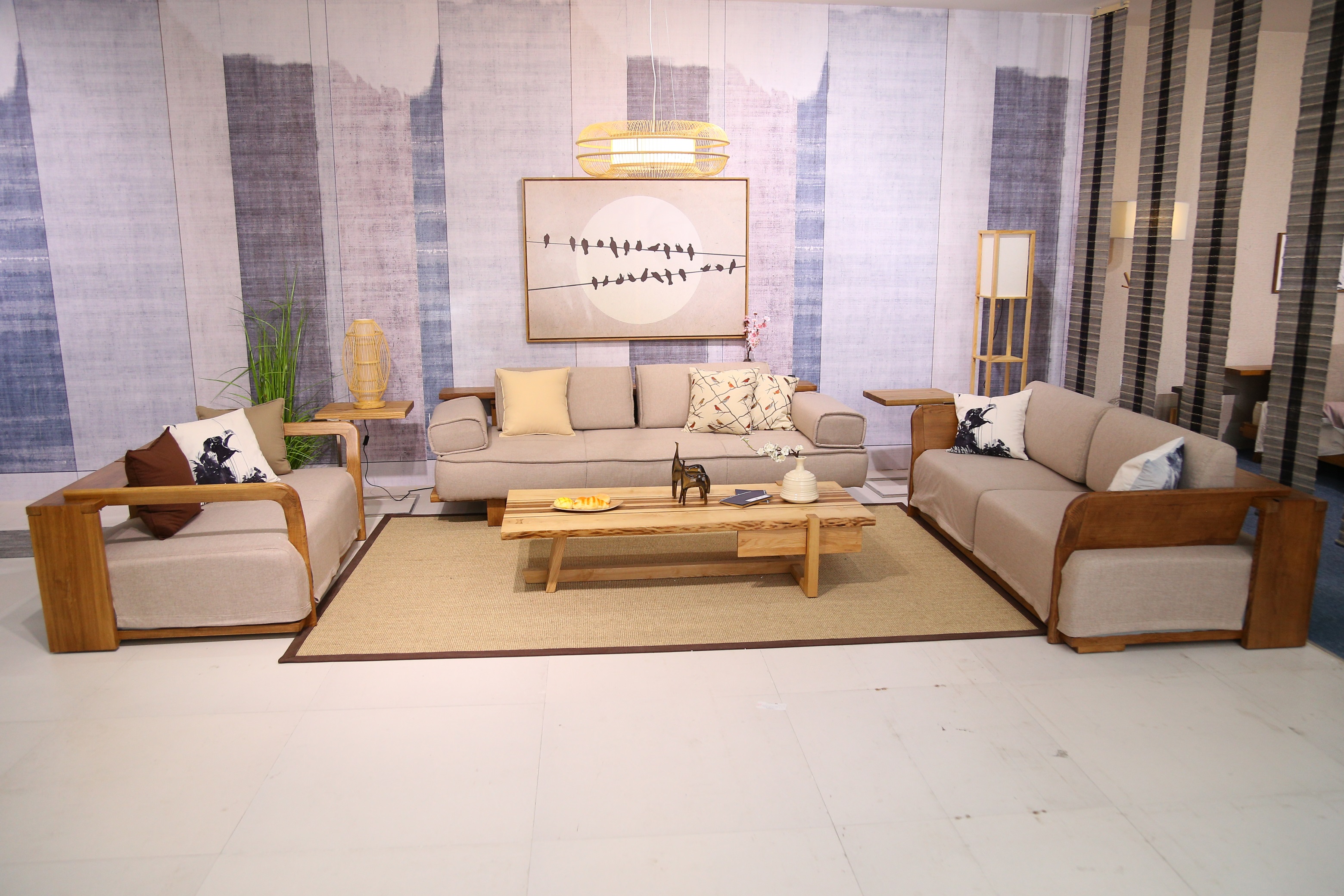 原木家具怎么搭配?日系风布局,突显家居禅意和宁静