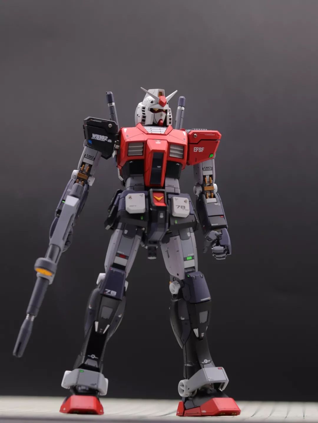 元祖rx78高达真实系配色?多度灰色改造作品