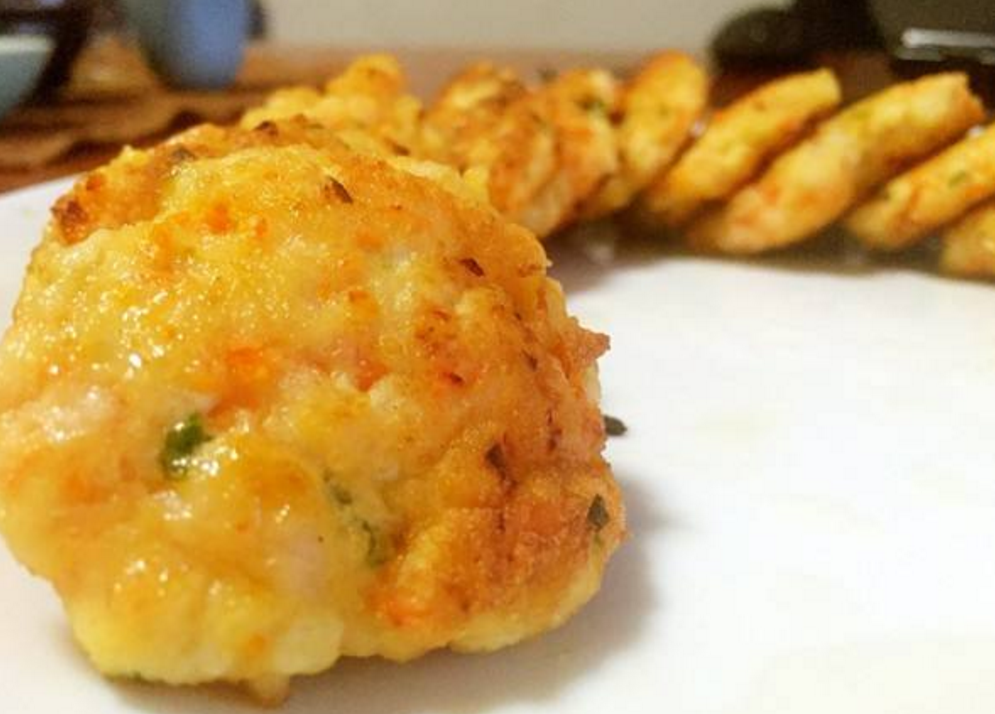 香煎鲜虾饼的简单做法,你学会了么?