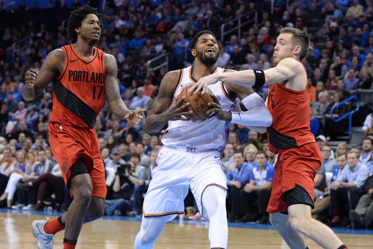 nba:透过雷霆与勇士的比赛发现冷静的乔治与狂野的威少完美契合