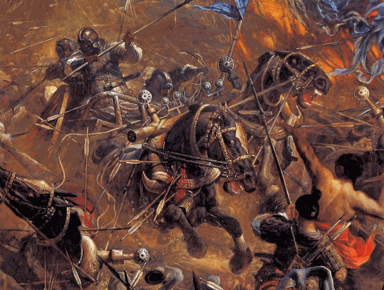 精致的古代战争油画,感受何为气吞万里如虎(二)