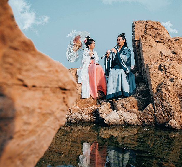 情侣摄影:情侣古装唯美写真!太唯美了