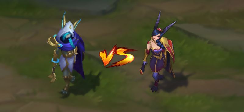 LOL:霞特效皮肤对比,情人节特效貌似不如暮星之羽!,游戏,MOBA,好看视频