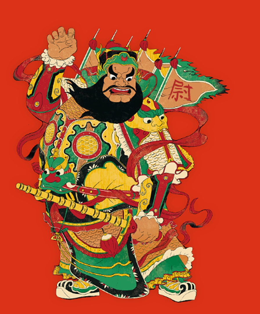 历史上四大门神,关羽上榜,你知道几个?