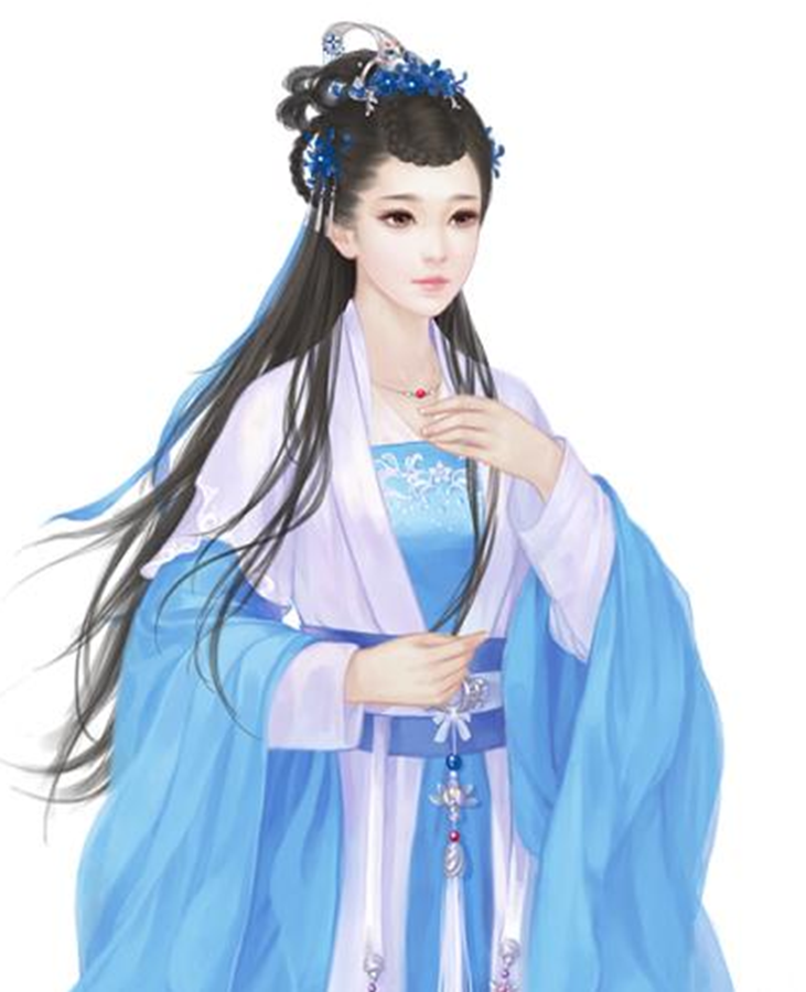 十二星座代表的蓝衣古风女子,巨蟹高贵,双子和金牛太高冷了!