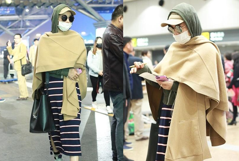 机场裹成粽子的女明星,能从眉宇之间认出她们的都是真爱粉!