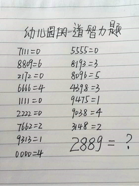 5道小学智力题 学历越高用时越长