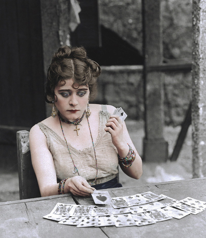 上色老照片看默片时代女星风采