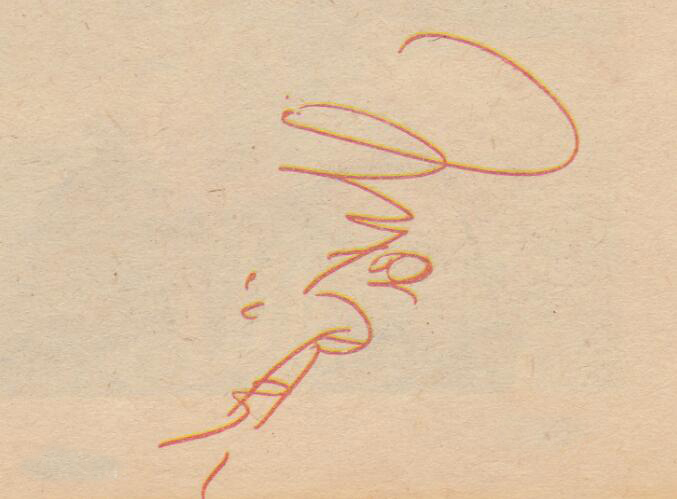 王祖贤珍贵的亲笔签名照片,字不怎么样,人却是真的美