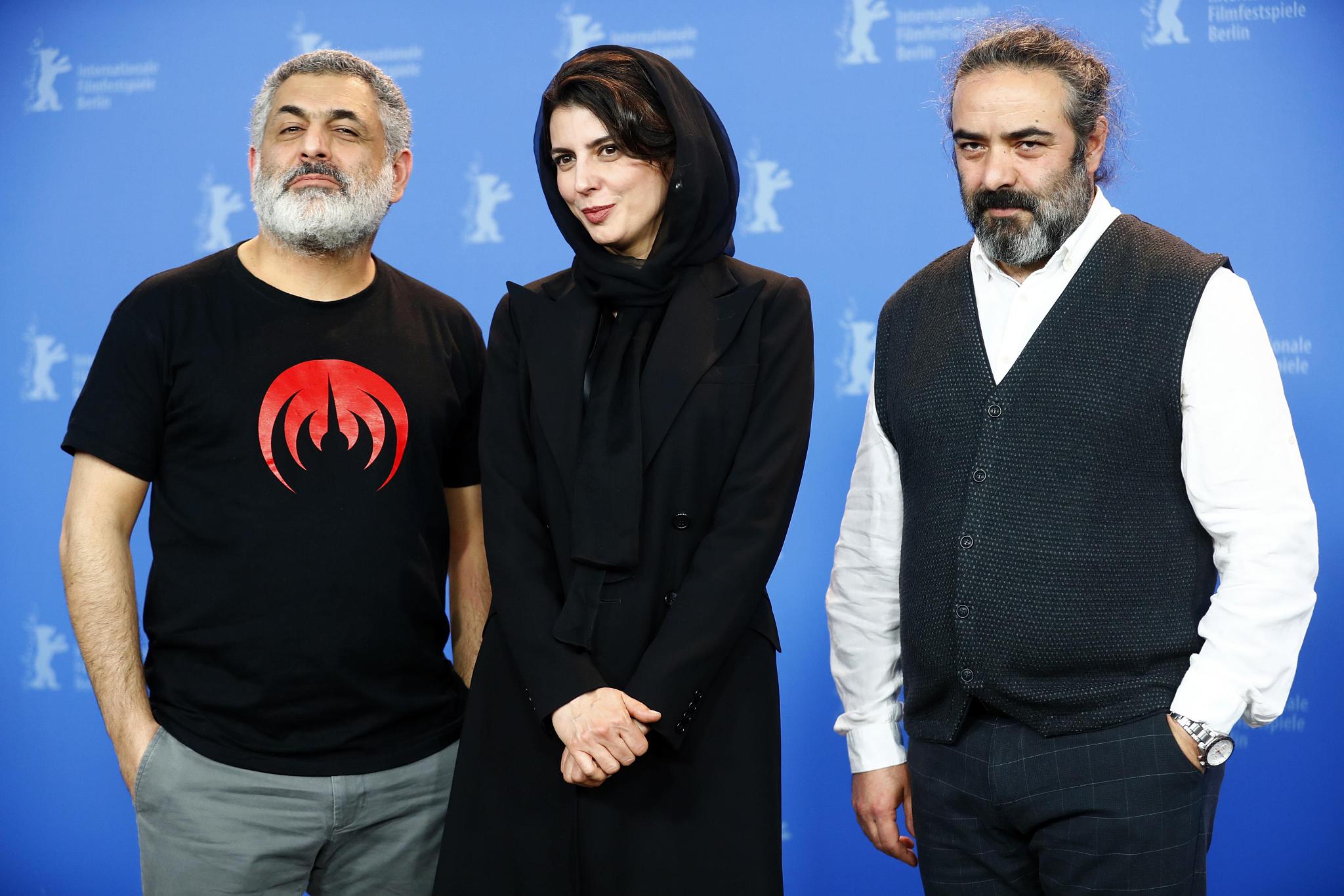 68届柏林电影节:《猪》发布会 柏林影后蕾拉·哈塔米笑容甜美