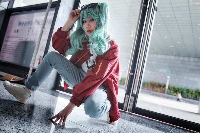 初音未来 砂之惑星cos 帅气的小姐姐,酷酷的样子,帅气的美!