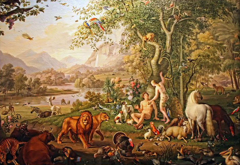 西方神话史中的伊甸园到底是什么样子?看完这组油画就知道了