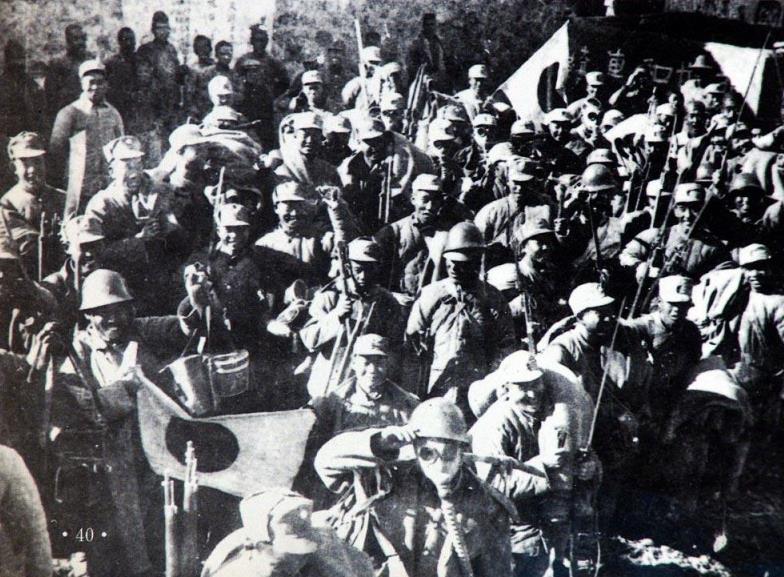 抗战老照片:四行仓库800壮士不能忘,致敬抗日英雄