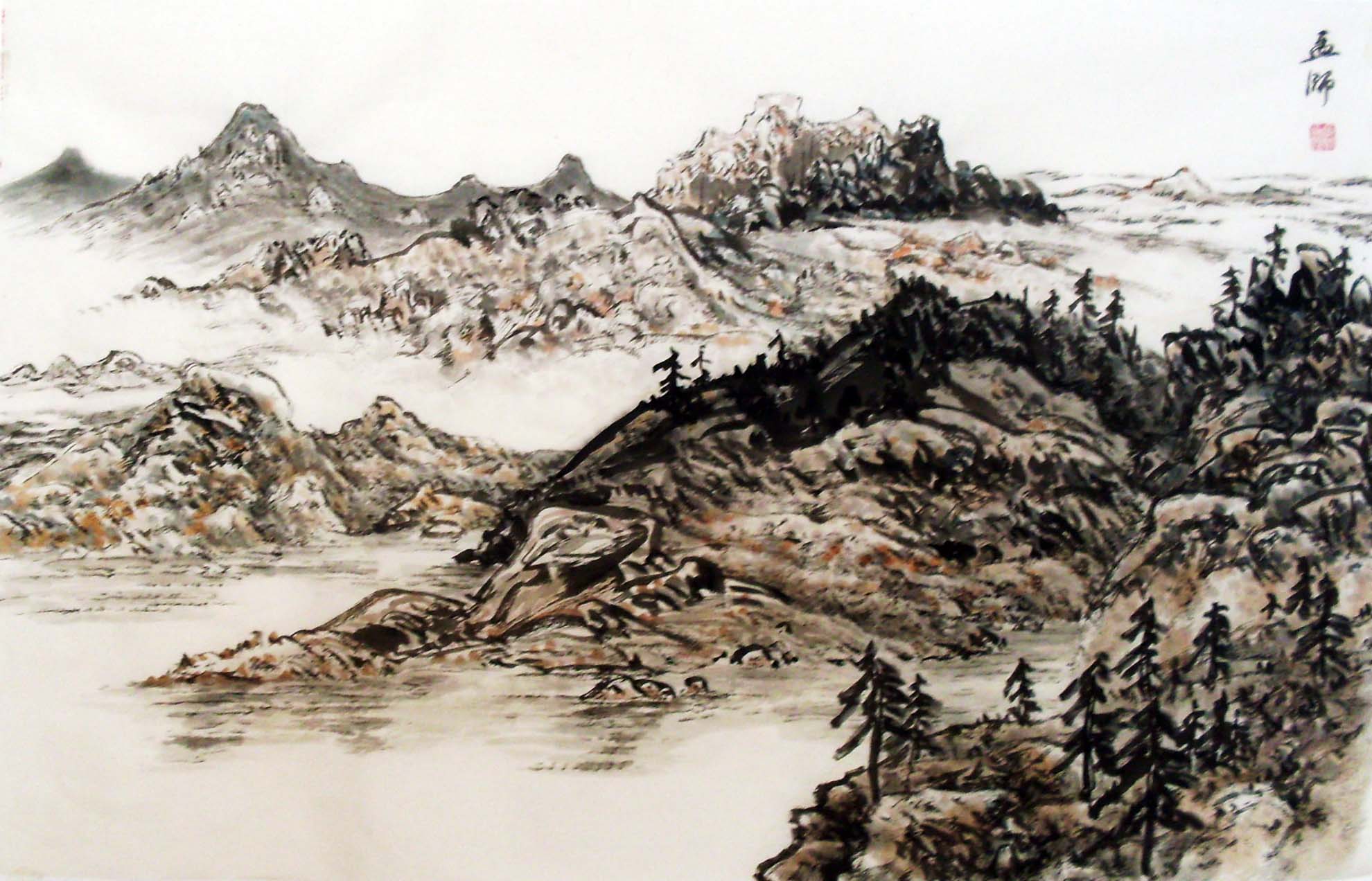 孟师   书画作品