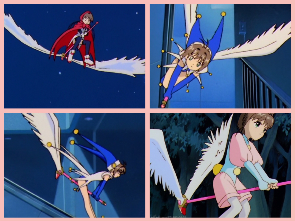 小樱新番最惊艳的魔法牌终于登场,我们又看到了会飞翔的小樱了