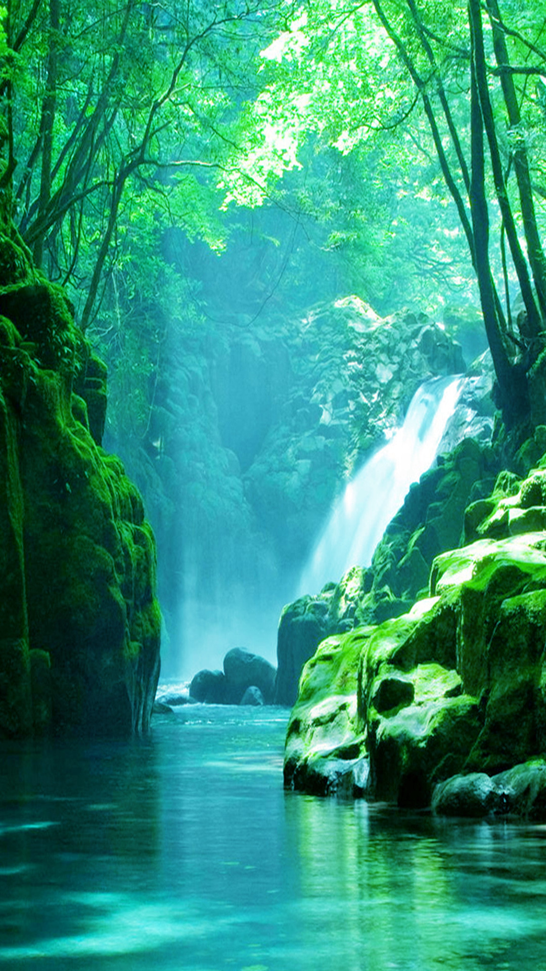 绿草如茵,风景如画手机壁纸