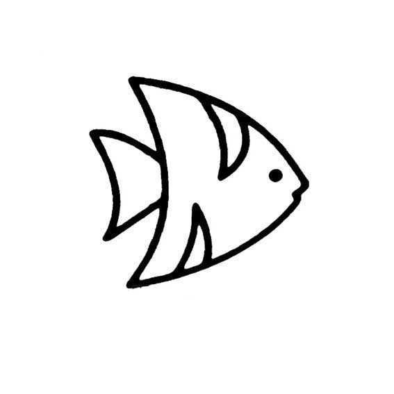 简笔画可爱的热带鱼们