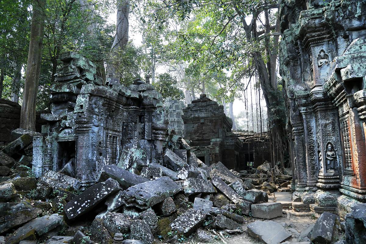 《古墓丽影》就在这处寺庙废墟取景,恐怖神秘令人毛骨悚然