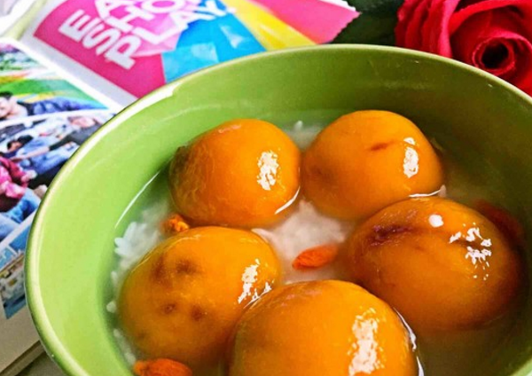 用木薯粉做的圆子特别的q弹,营养丰富,口感味道都很赞!