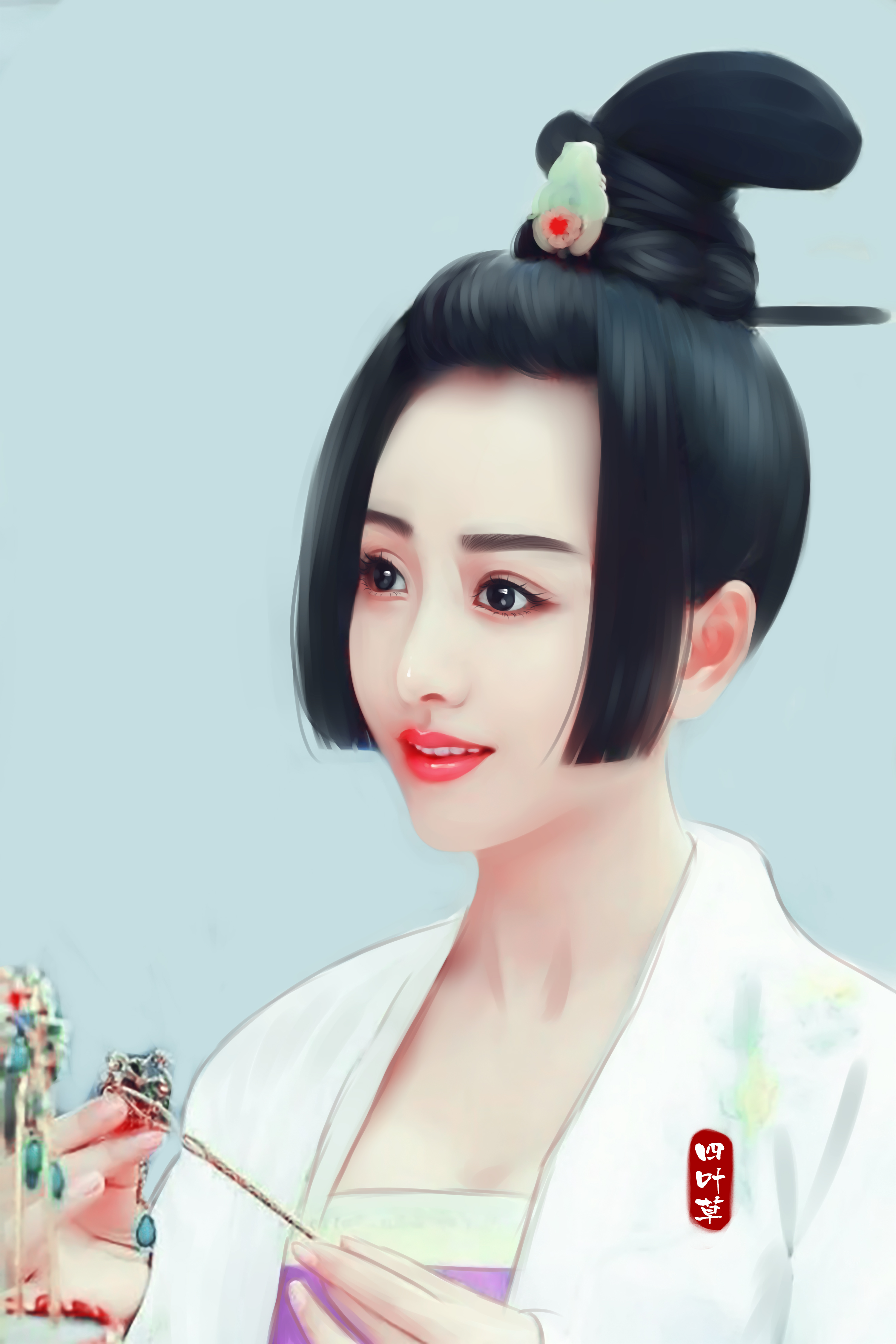 手绘中最美的古装女星,赵丽颖垫底,戚薇第2,第1美过刘亦菲