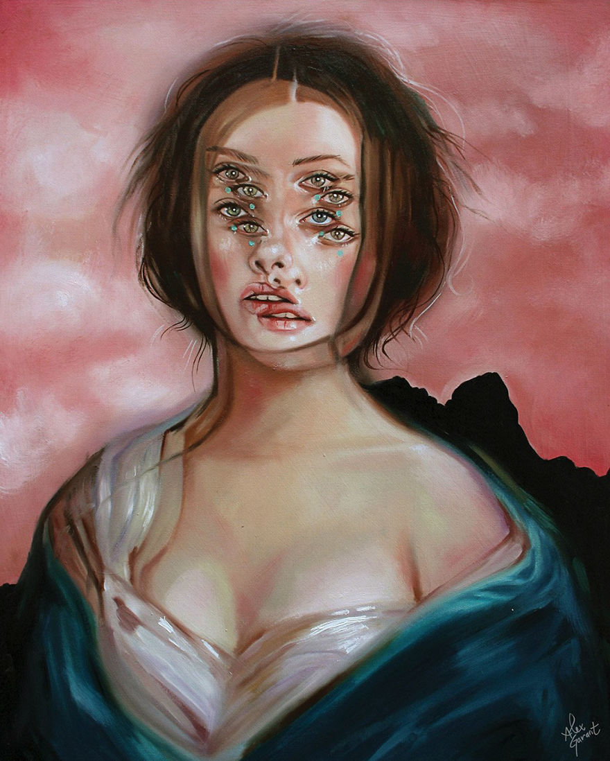 看多了会头晕恶心的画作,作者的创作灵感居然是:心脏病