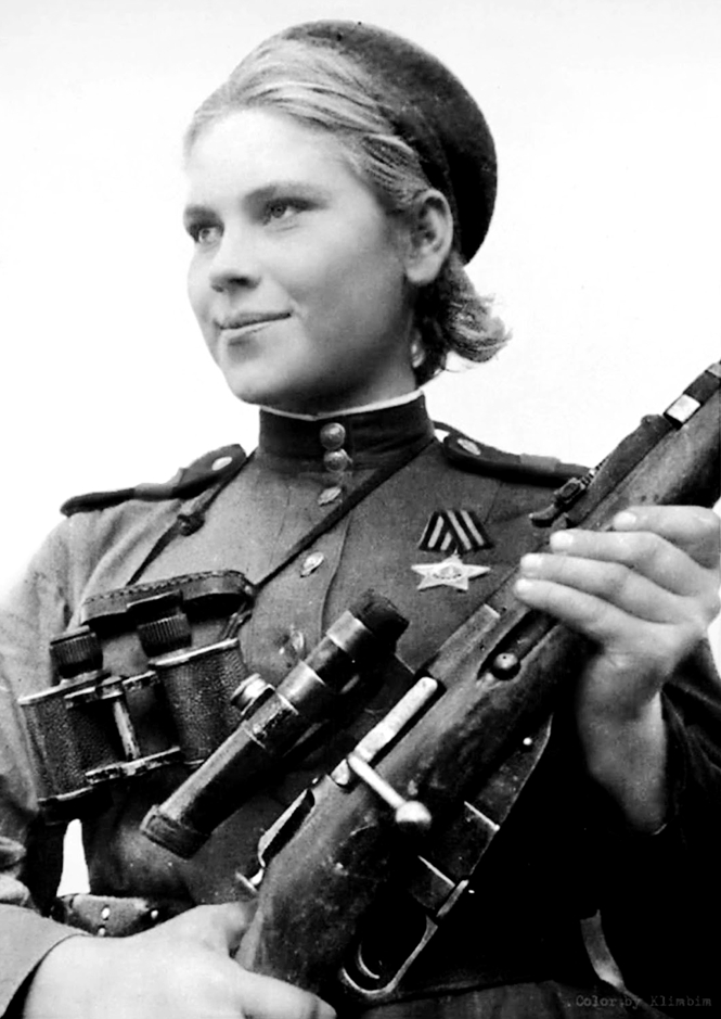 战场上的死亡女神 令敌人闻风丧胆的二战苏联女狙击手
