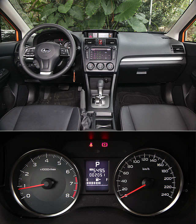 感受斯巴鲁xv的内饰设计