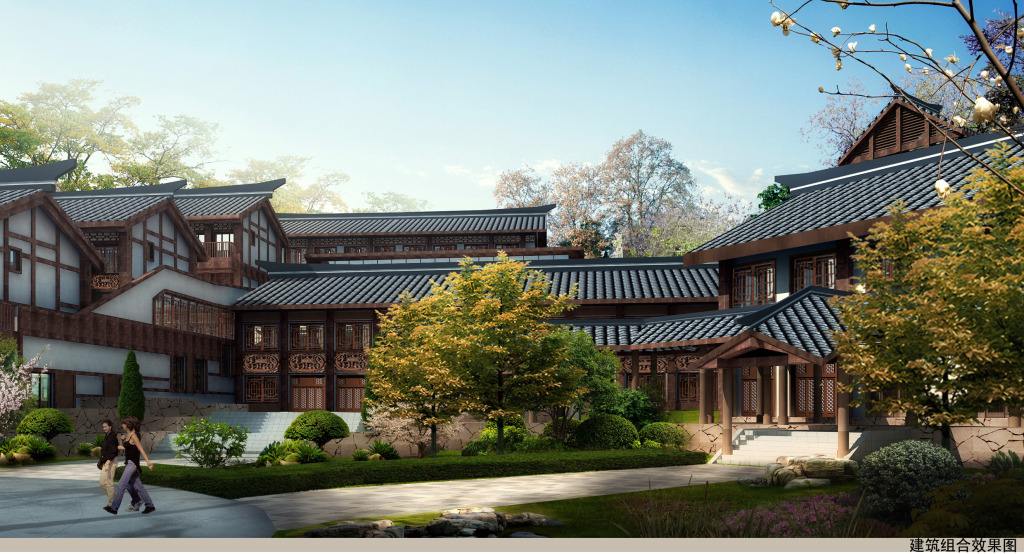 热捧的仿古建筑群,但在这里却是成为了空城