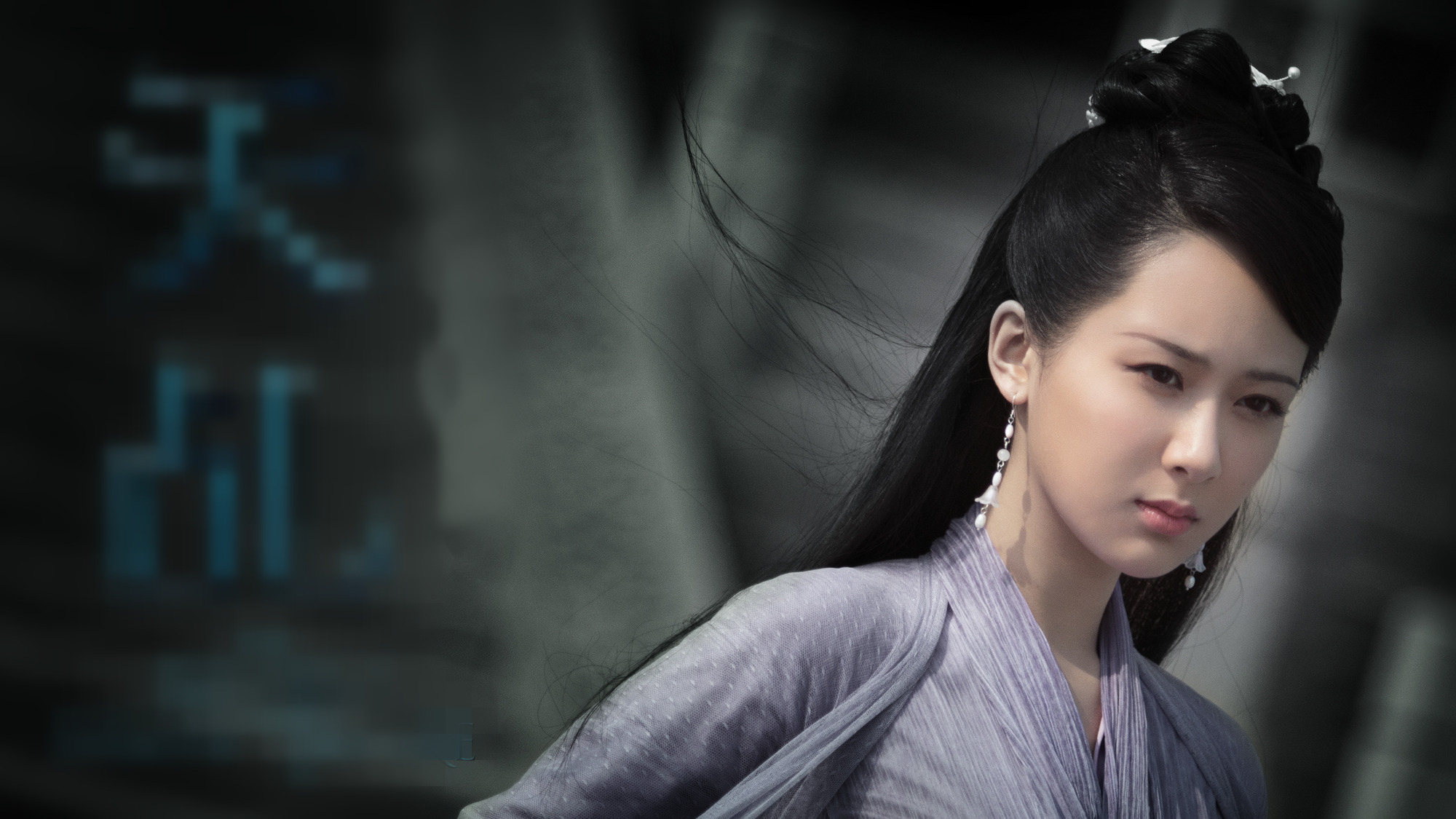 杨紫古装打扮冷艳气质十足,颇有女神范儿